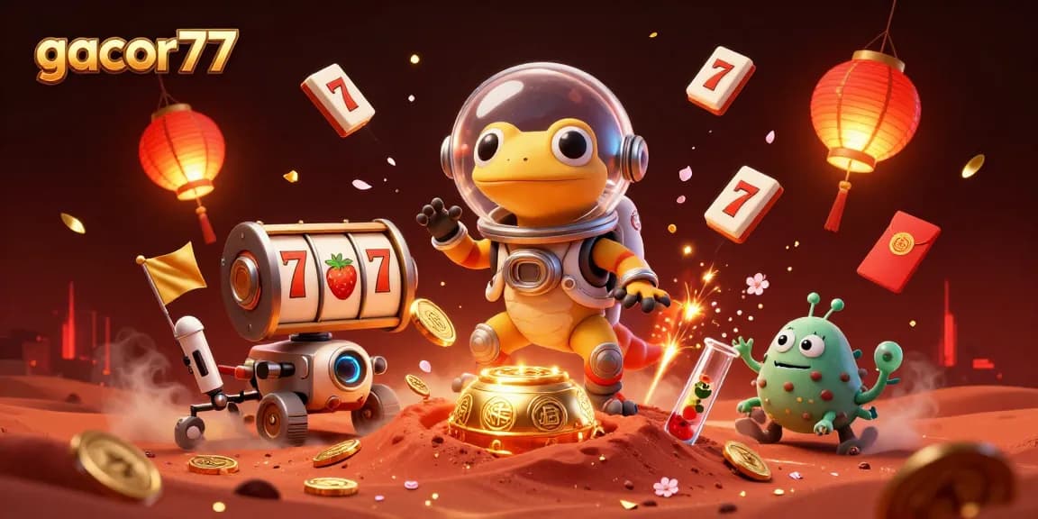 Gacor77 menghadirkan keseruan menemukan kasino emas di Mars dengan karakter 3D yang menarik.