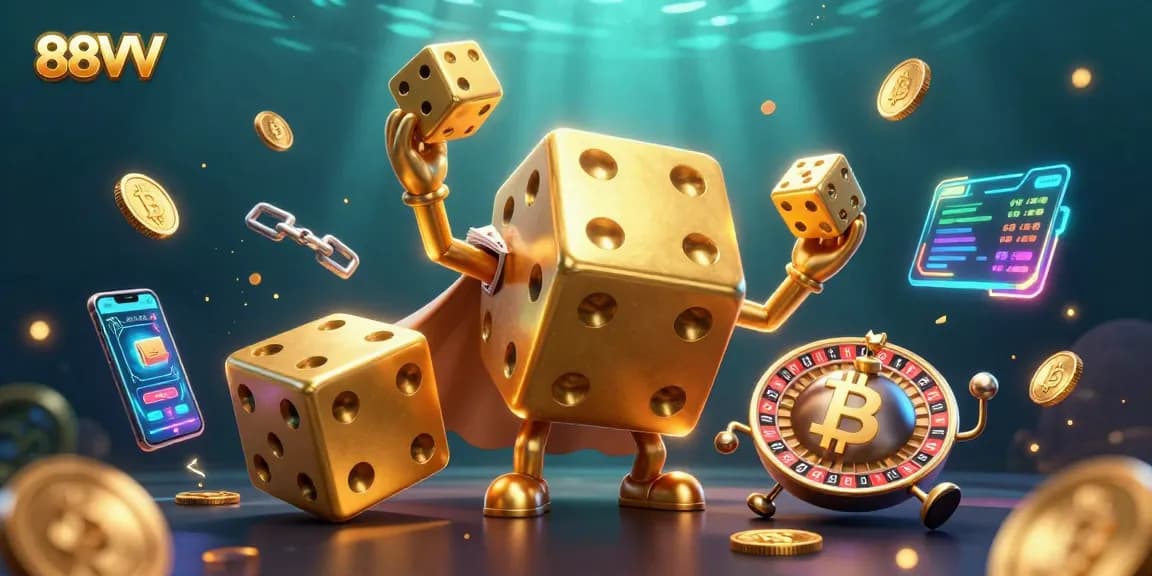 88VV players engage in thrilling casino action with vibrant 3D characters and dynamic game elements.