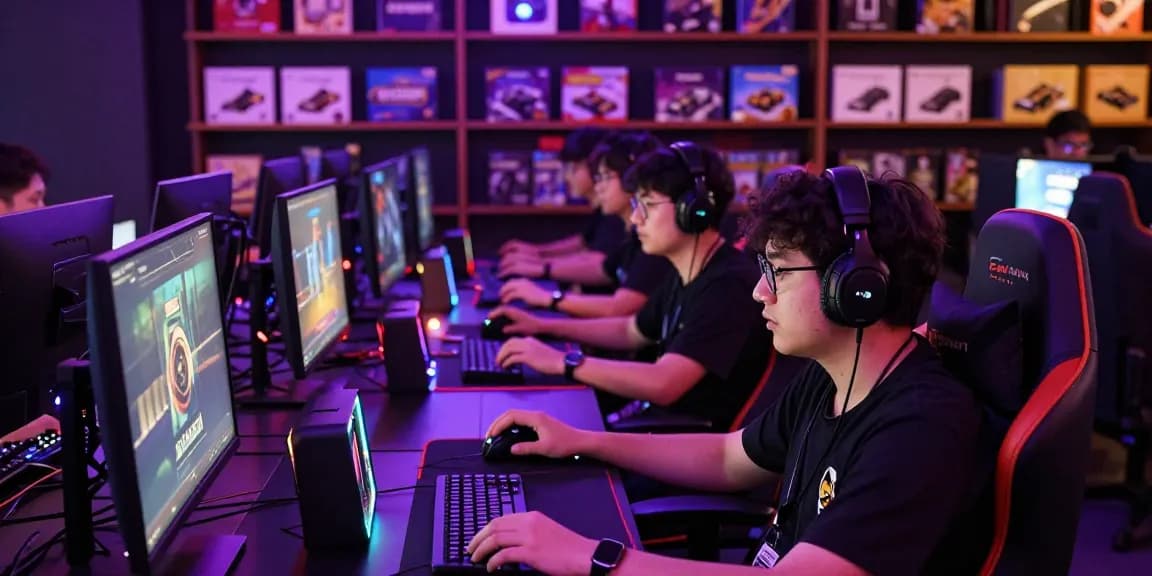 Raja Game login experience at an exciting online gaming event with vibrant lighting and engaged players.