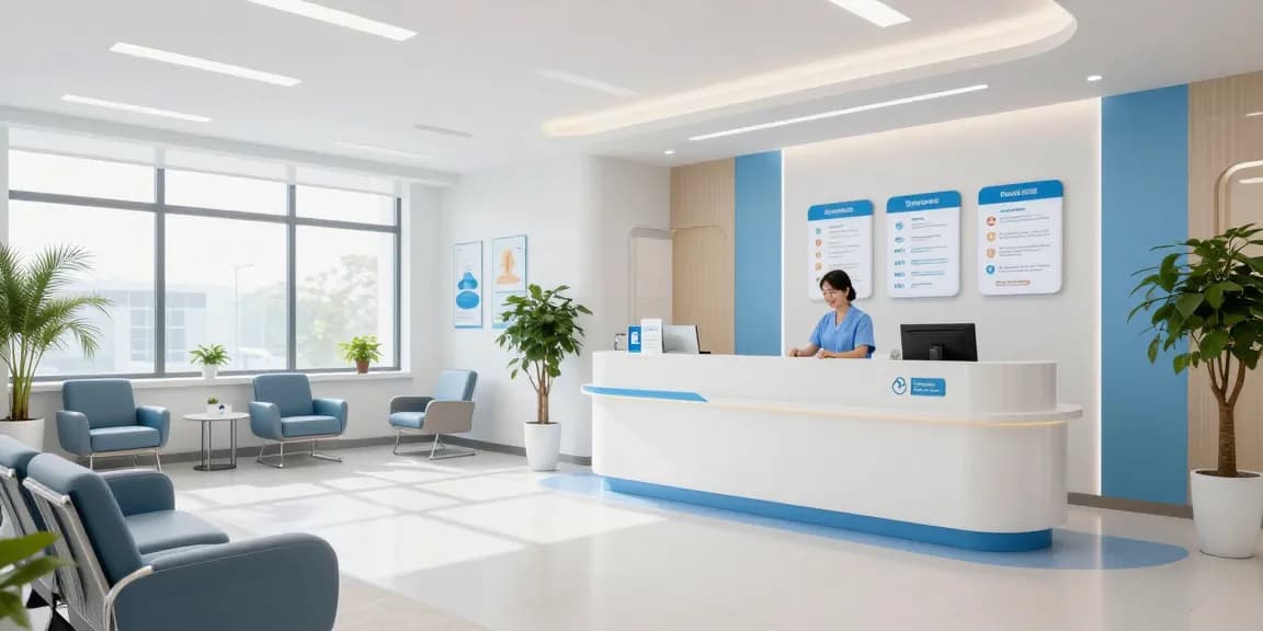 David Hoffmeister reviews and patient care in a modern health clinic.
