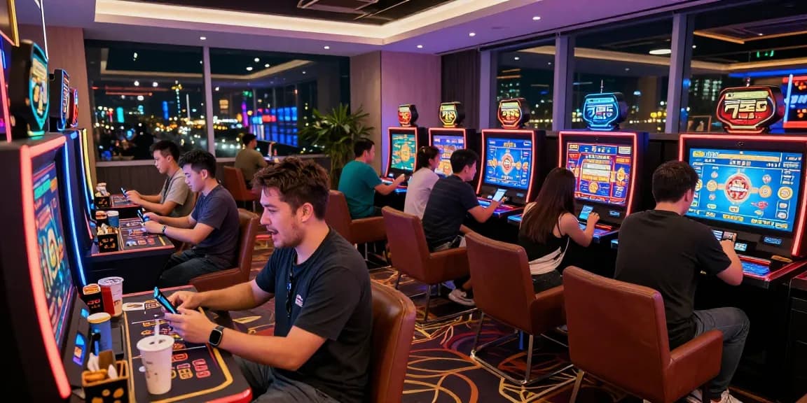 Engaging gaming experience showcasing lotus365 with vibrant players and casino settings