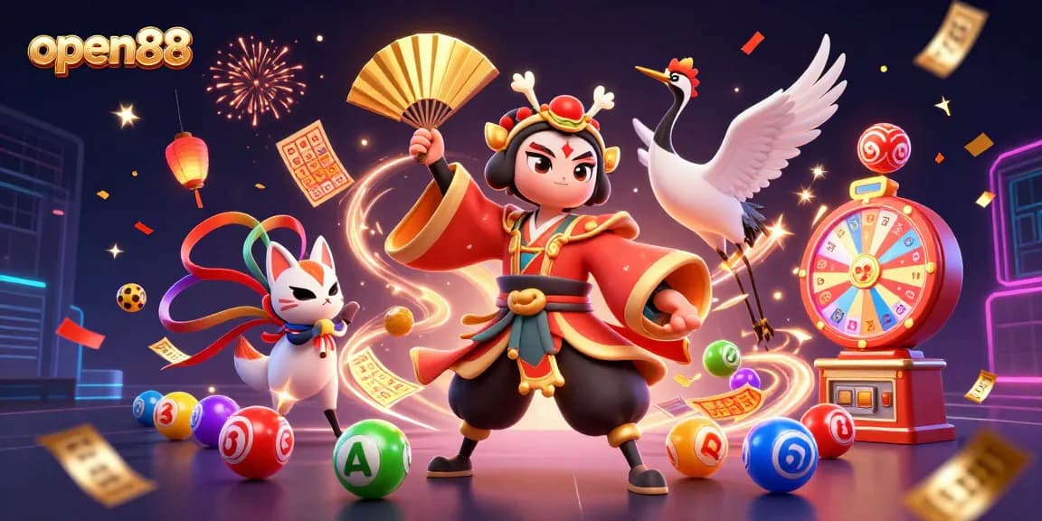Win big on open88 with exciting games and colorful lottery balls bouncing all around.