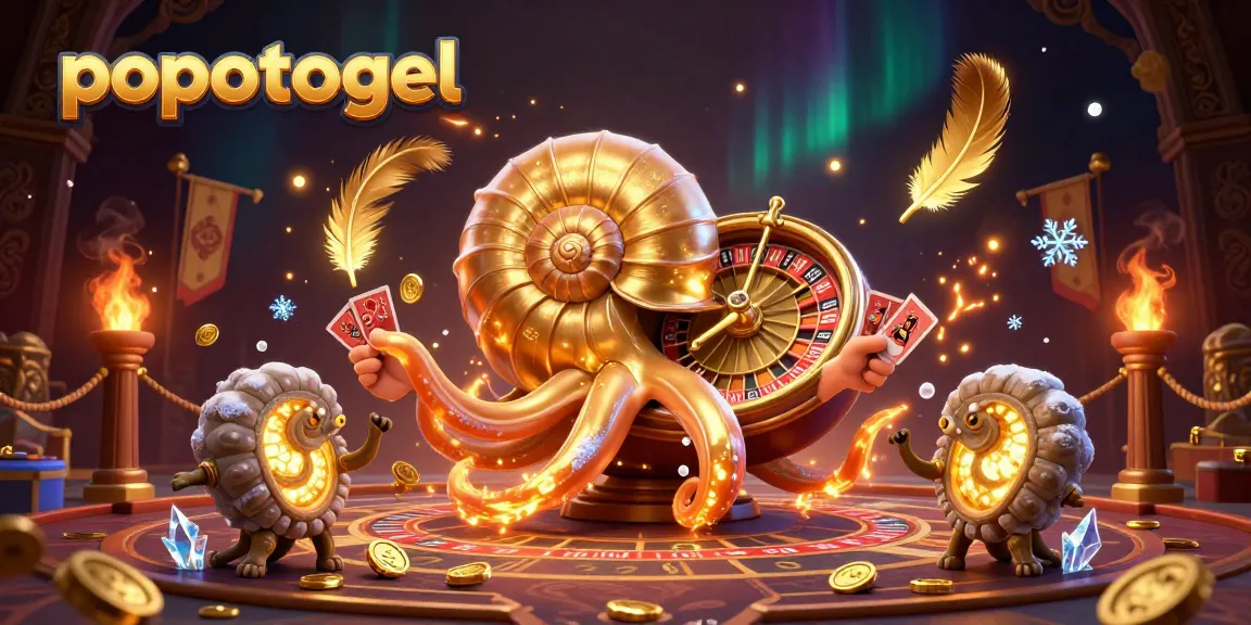 Engage in exciting gameplay with popotogel as a giant nautilus offers golden roulette spins and glowing ammonite companions.