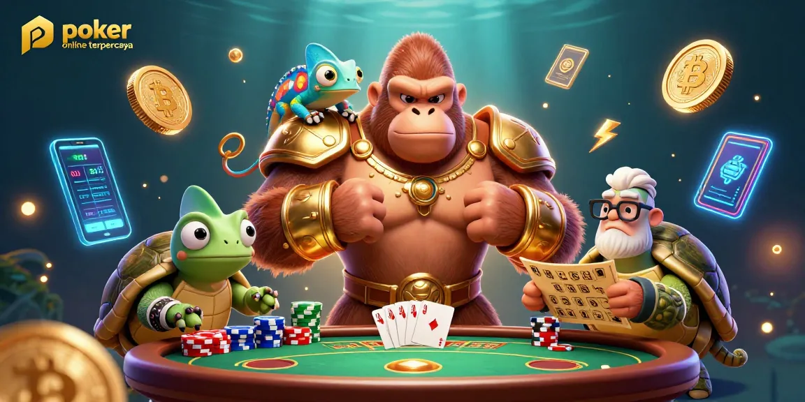 Menangkan permainan di poker online terpercaya dengan pemandangan 3D yang memukau dan karakter yang menarik.