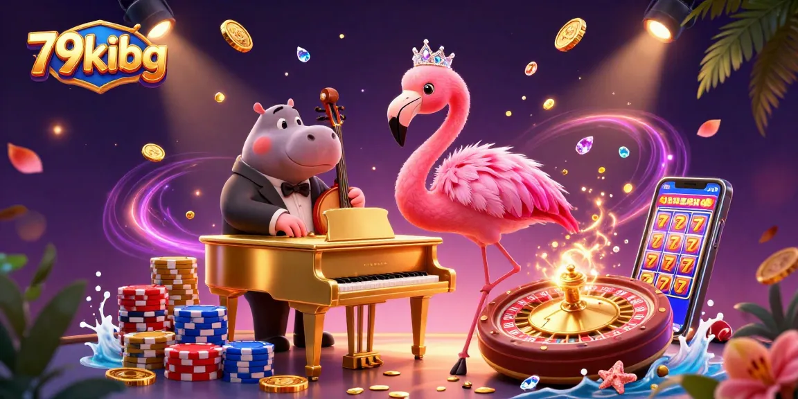 Experience thrilling gameplay with 79kibg as flamingos and hippos bring the casino to life!