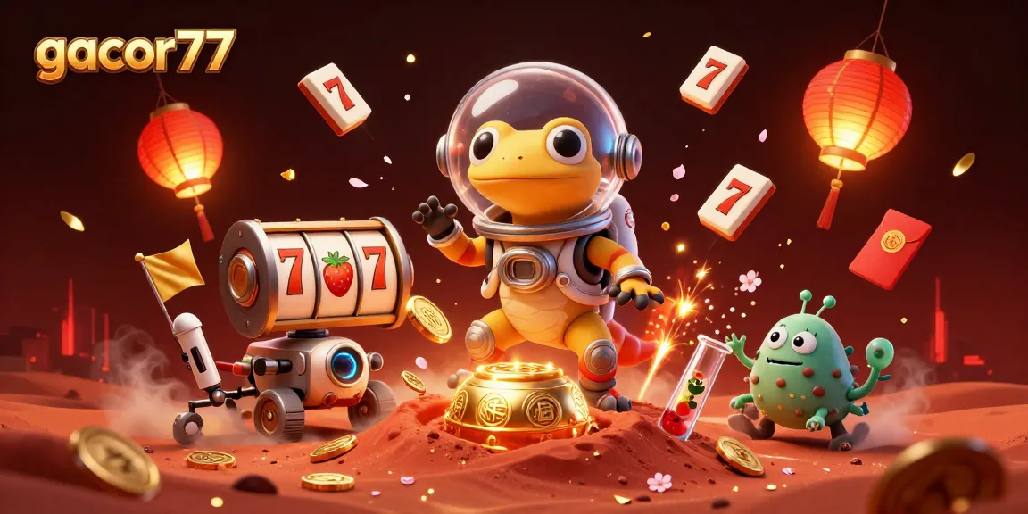 Gacor77 menghadirkan keseruan menemukan kasino emas di Mars dengan karakter 3D yang menarik.
