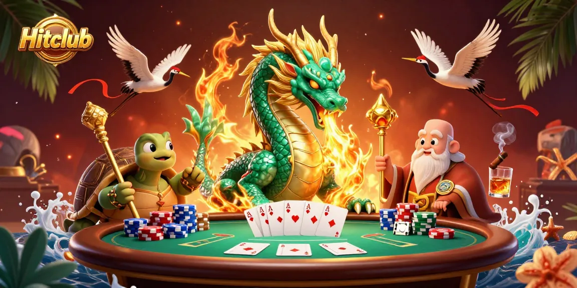 Experience thrilling gameplay at Hitclub with a dynamic scene of poker and ancient wisdom.