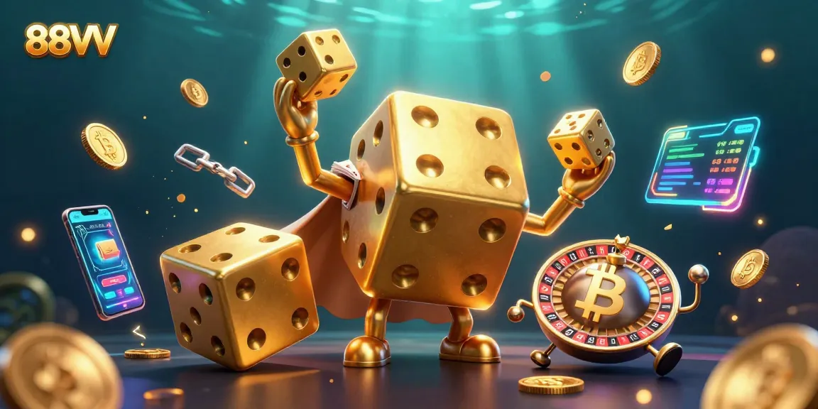88VV players engage in thrilling casino action with vibrant 3D characters and dynamic game elements.