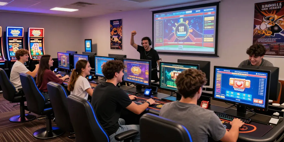 LUCK8 online gaming atmosphere with players enjoying vibrant casino games and dynamic visuals.