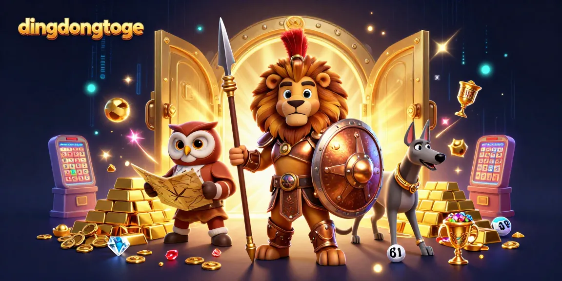 Play thrilling lottery games at dingdongtoge, featuring dynamic winning moments and engaging visuals.