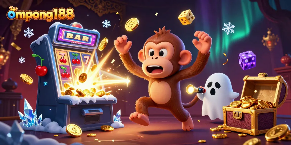 ompong188 memicu jackpot berantai di kasino hantu dengan lucunya monyet poltergeist dan anjing pemburu
