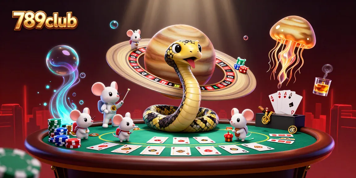 Join the excitement at 789club with astronaut mice betting on Saturn's roulette rings.