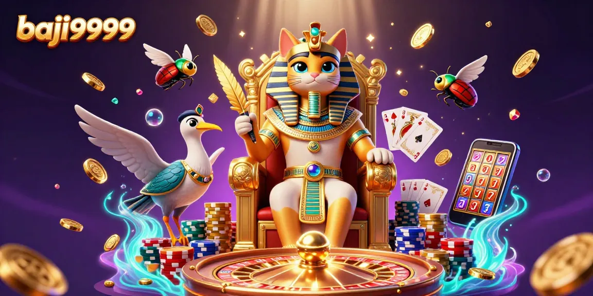Experience the thrill of baji9999 with cartoon characters in an immersive 3D casino scene.