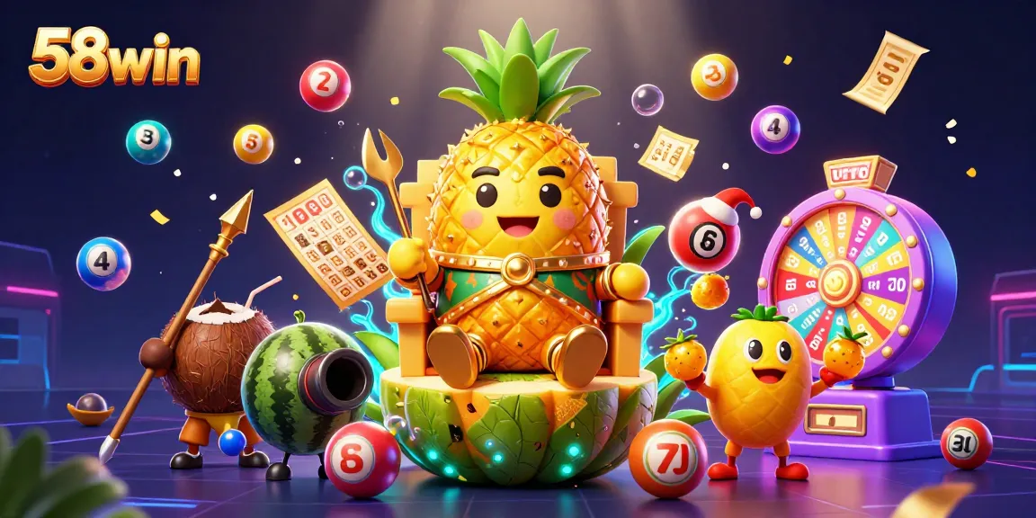 Join the exciting world of 58win with vibrant dynamic lottery games featuring lively characters.