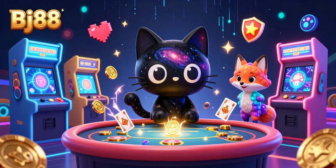 Discover winning strategies at Bj88 casino, as captivating characters pull in golden chips and exciting game elements.