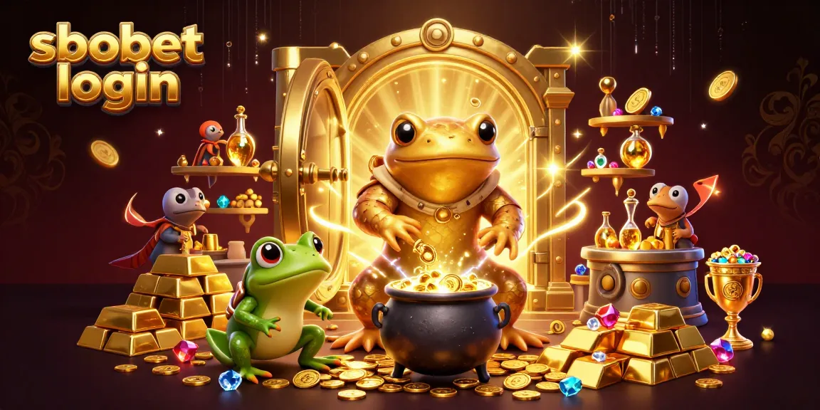 SBOBET login offers a thrilling environment in a glittering alchemical lab with overflowing treasures.