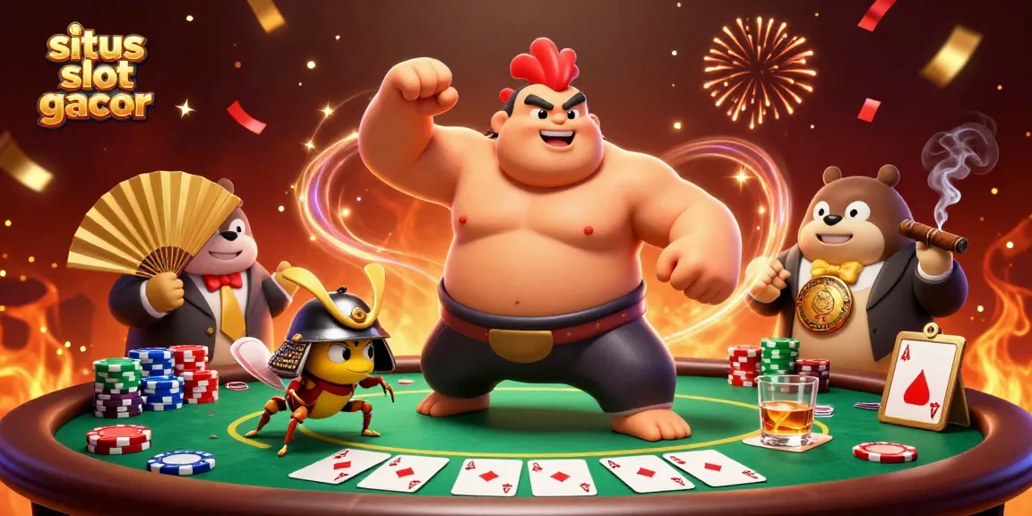 Experience epic play at situs slot gacor with a dynamic poker showdown between iconic characters.