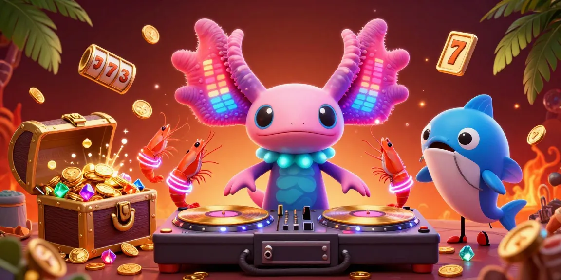 Spin the reels and win big with HK88's vibrant casino adventure featuring neon characters.