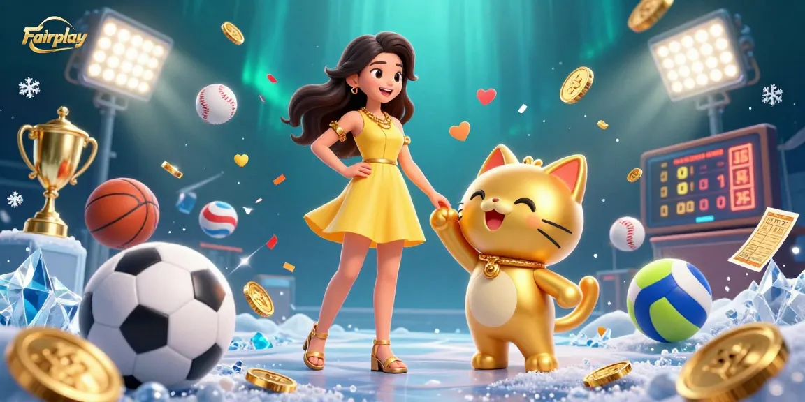 Experience Fairplay with vibrant 3D digital illustration celebrating joyful gambling moments.