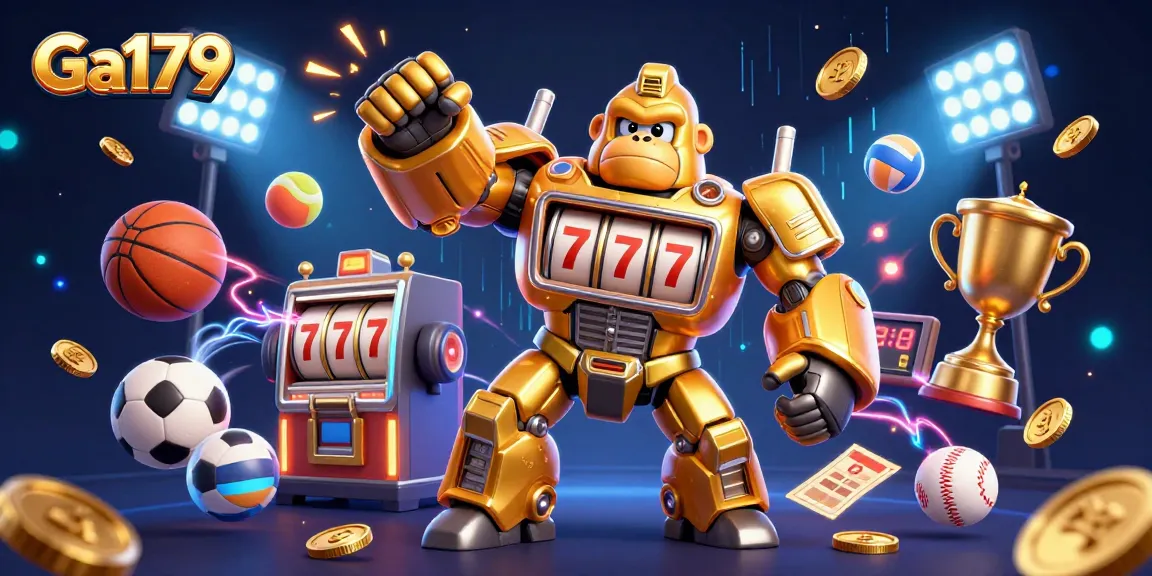 Experience the thrill of gameplay with Ga179's unique transformer-style mech and dynamic sports elements.