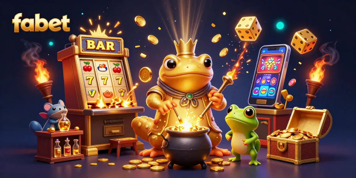 Experience fabet's gaming adventure with a golden salamander alchemist and enchanting casino elements.