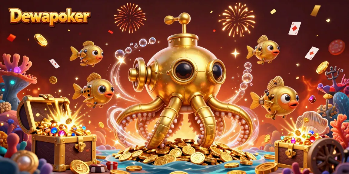 Dewapoker engages players with a vibrant poker scene, showcasing dynamic casino action and colorful gaming elements.