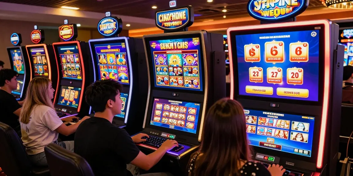 Pemain aktif menikmati permainan slot di 337sports dengan antarmuka modern dan pencahayaan hangat.