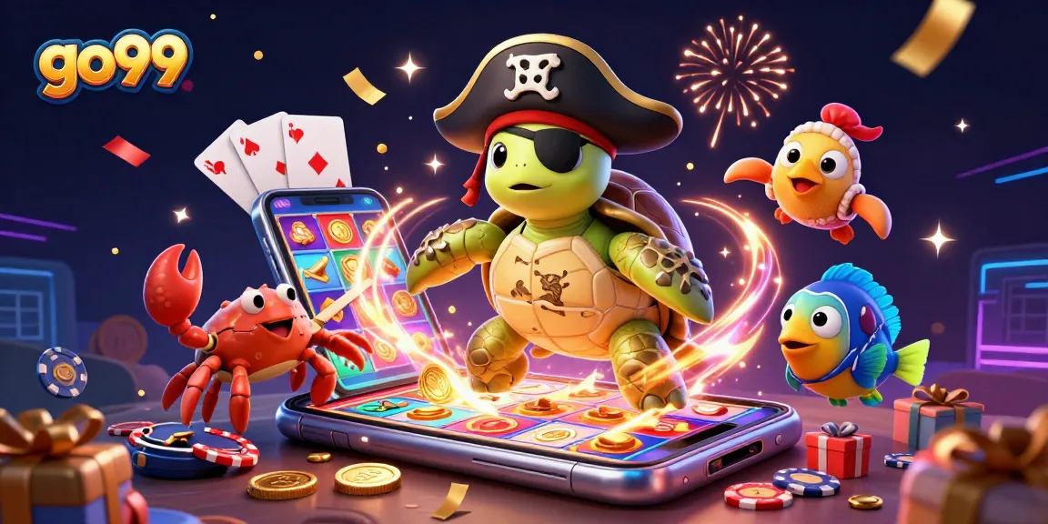 Experience thrilling wins with go99 at a vibrant casino scene featuring engaging characters and colorful games.