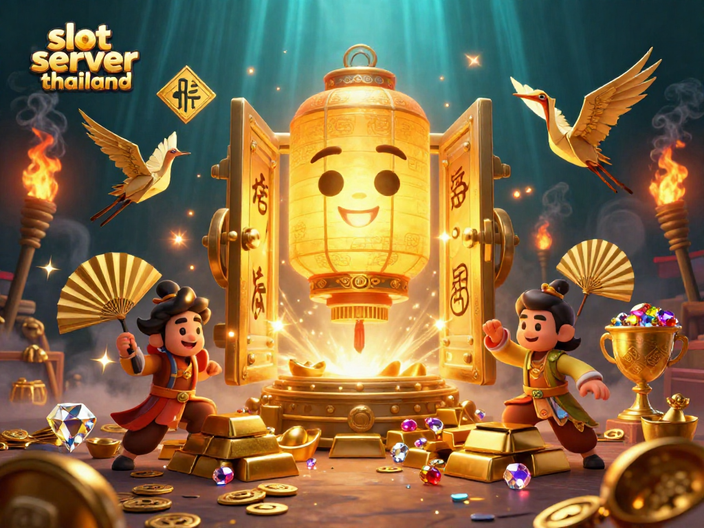Win big with slot server thailand in an enchanting night market casino scene.