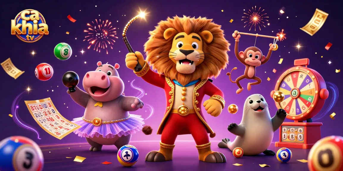 Experience ca khia tv's thrilling lottery excitement with vibrant colorful elements and engaging characters.
