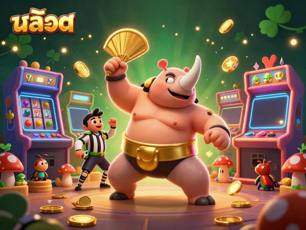 Experience the excitement of สล็อต with a captivating beetle champion in action.