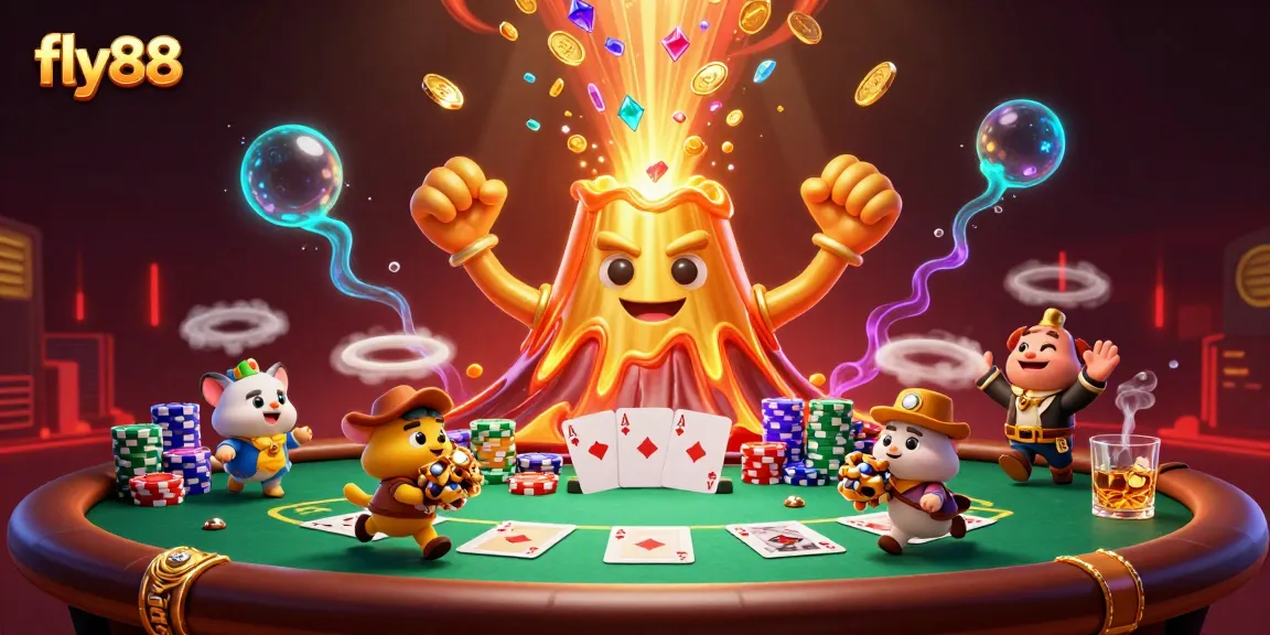 Experience winning strategies at fly88 with thrilling poker scenes crafted in vibrant 3D illustration.