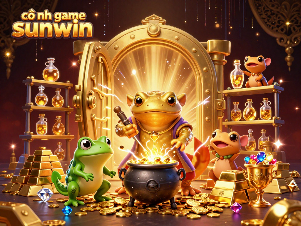 Experience thrilling action at cổng game sunwin with vibrant gold and enchanting casino elements.