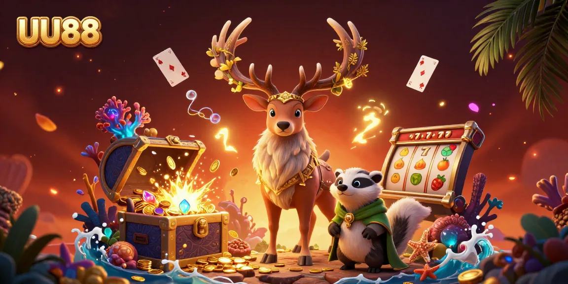 Experience the thrill of UU88 slots with vibrant characters and exciting game elements.