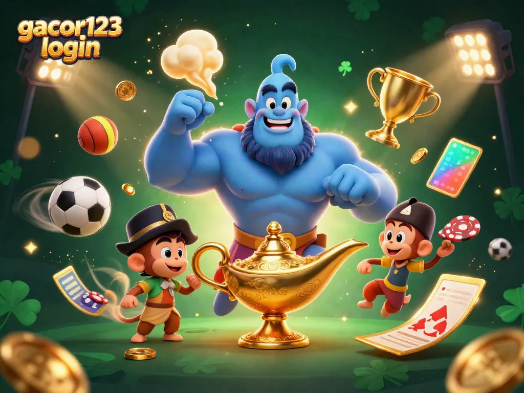 Experience winning thrills with gacor123 login in a vibrant casino scene featuring rich gaming elements.