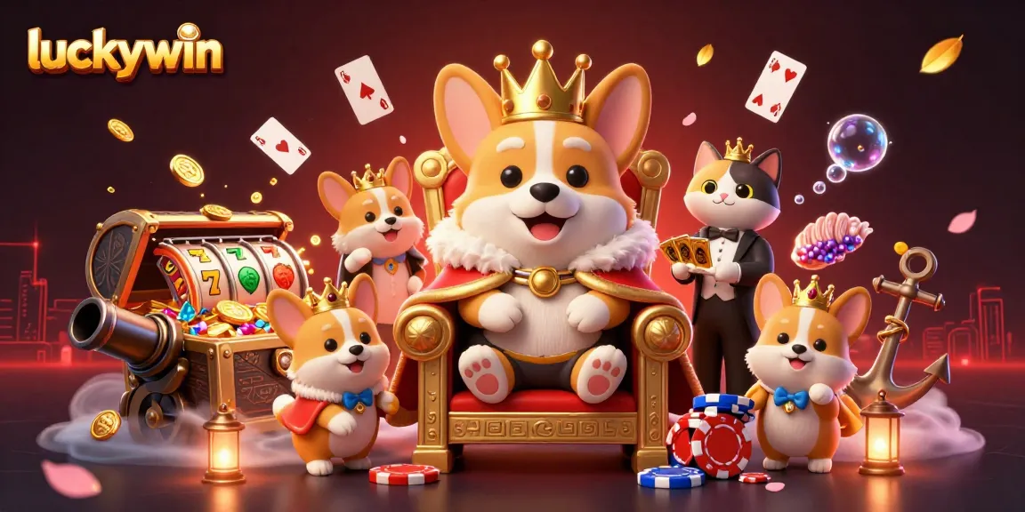 Experience thrilling gameplay at luckywin with playful 3D characters and dynamic casino elements.
