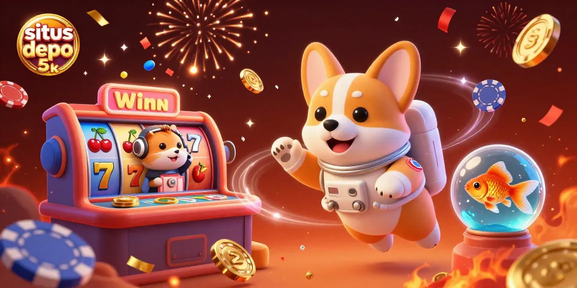 Experience the excitement at situs depo 5k with vibrant slots, drifting coins, and winning moments!