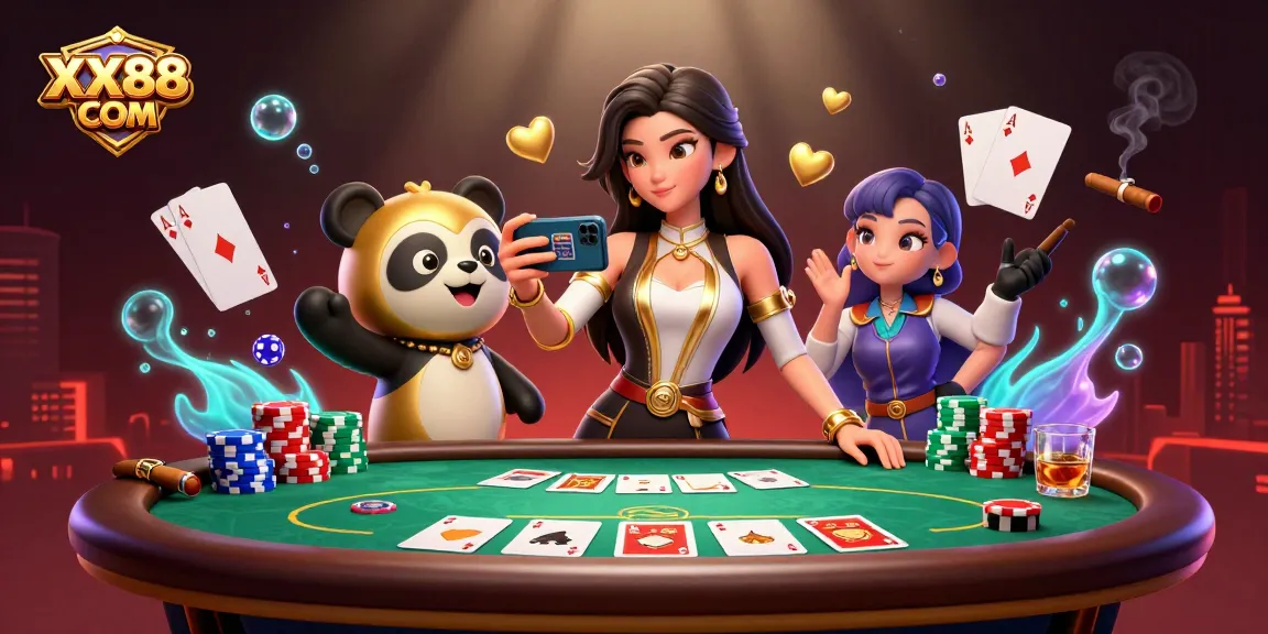 Experience thrilling gaming at XX88 COM with a vibrant casino scene featuring interactive gameplay elements.