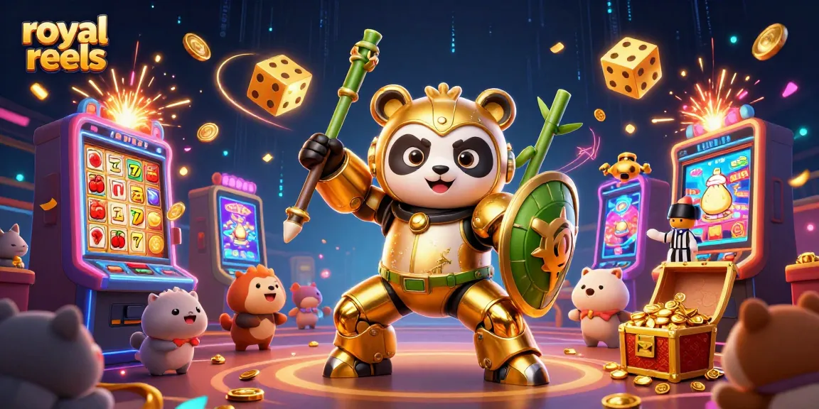 Experience top-notch gaming with royal reels in an energetic 3D casino atmosphere filled with excitement.