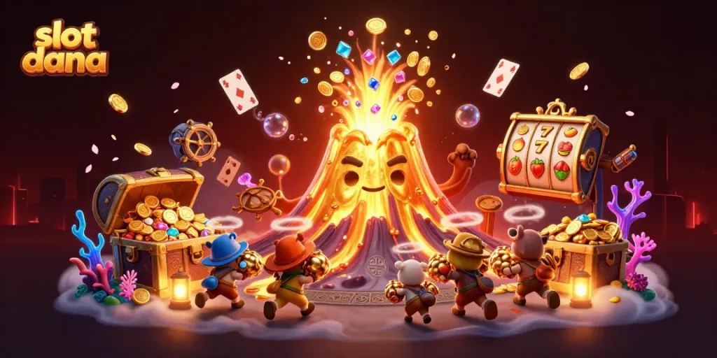 Menangkan slot dana dengan permainan slot yang menggoda dan visual menarik dalam ilustrasi 3D ini.