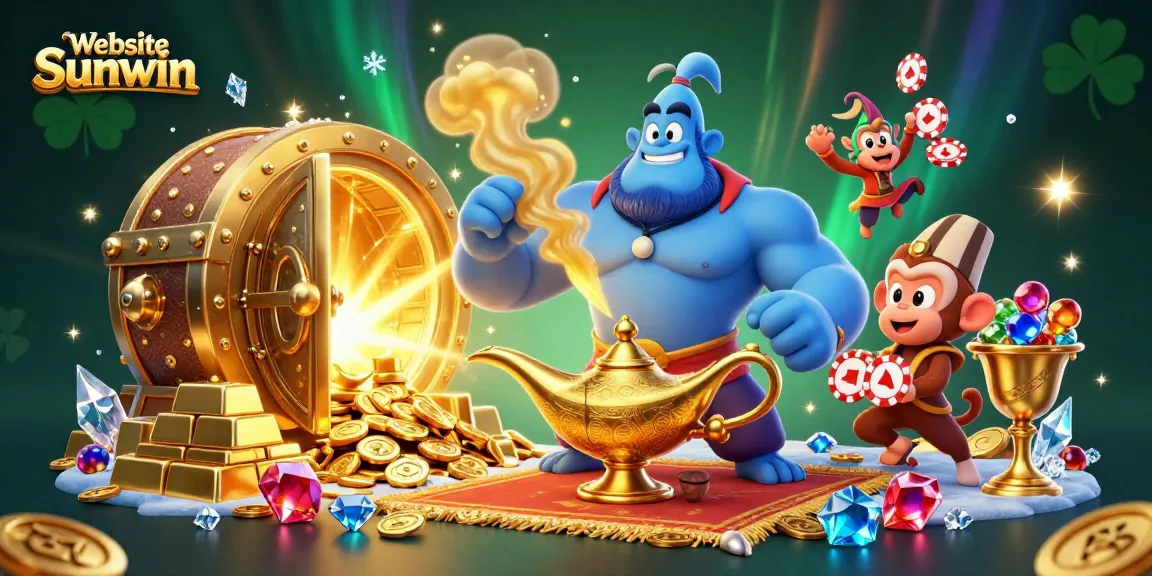 Experience the thrill of winning at Website Sunwin with vibrant visuals and exciting casino game elements.