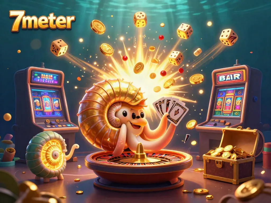 Experience the thrilling world of 7meter with explosive casino elements and vibrant characters.