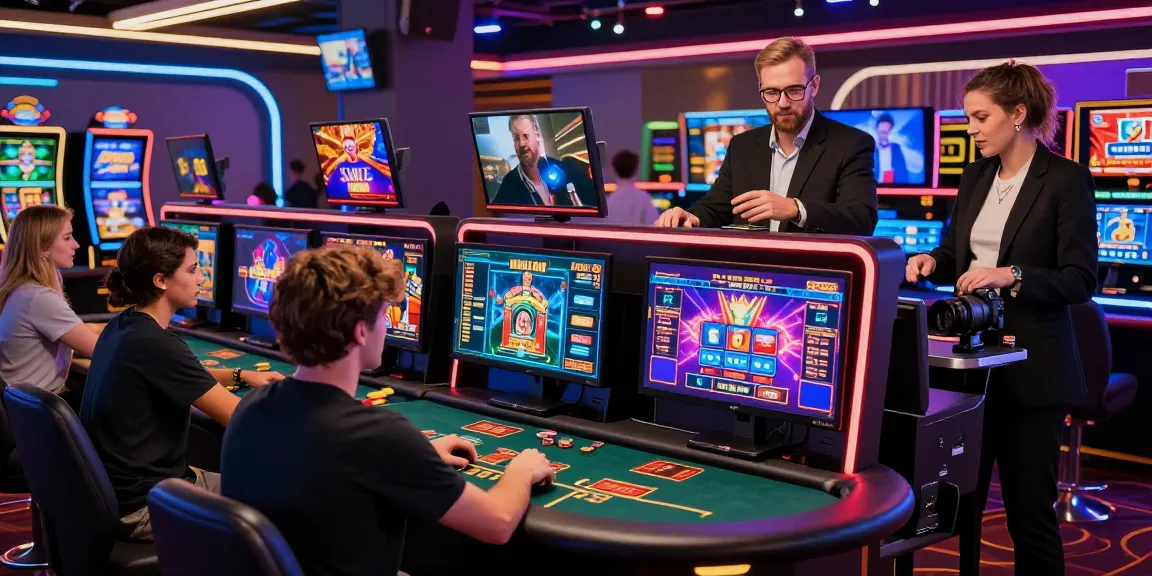 Engaged players enjoying casino non aams sicuri games in a lively digital setting.