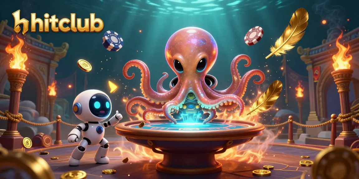 Experience thrilling poker action with hitclub's dynamic alien octopus dealer and exciting casino elements.