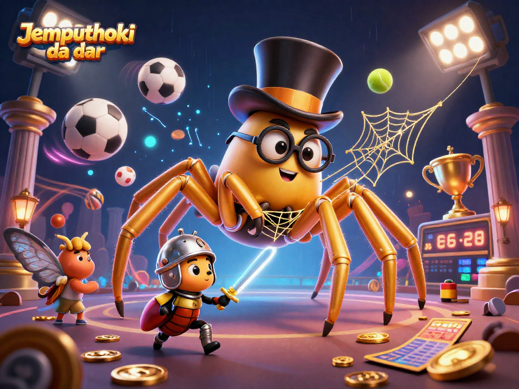 Engage in thrilling action on Jemputhoki daftar with an energetic casino scene featuring a brave beetle knight.