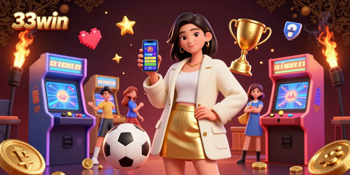 Explore dynamic sports betting with 33win in this vibrant, engaging digital artwork.