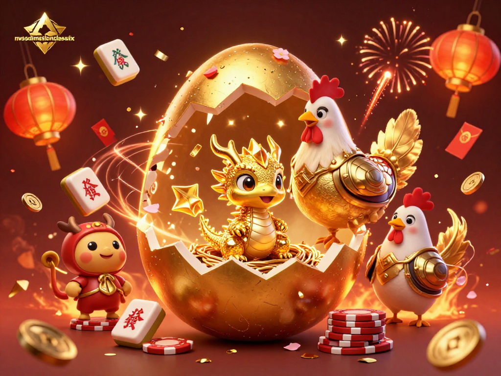 Play exciting games at nvsadmissionclasssix with a golden dragon and poker chips illustration.