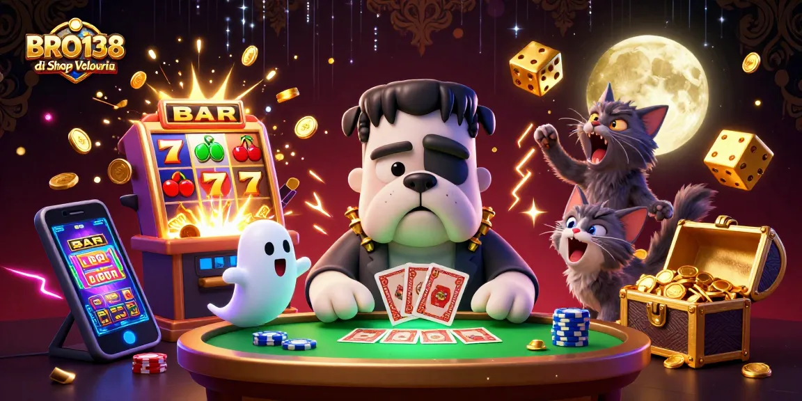 Play slots and win big at BRO138 di Shop Velouria with a dynamic casino scene.