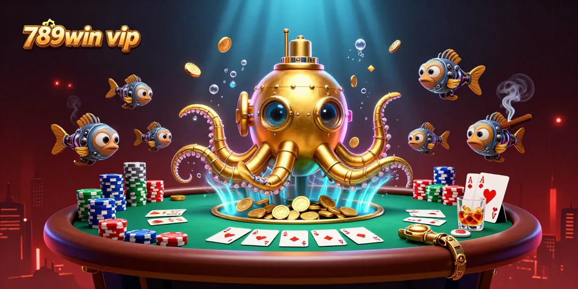 Play and win big with 789win vip's amazing games surrounded by golden coins and poker elements.