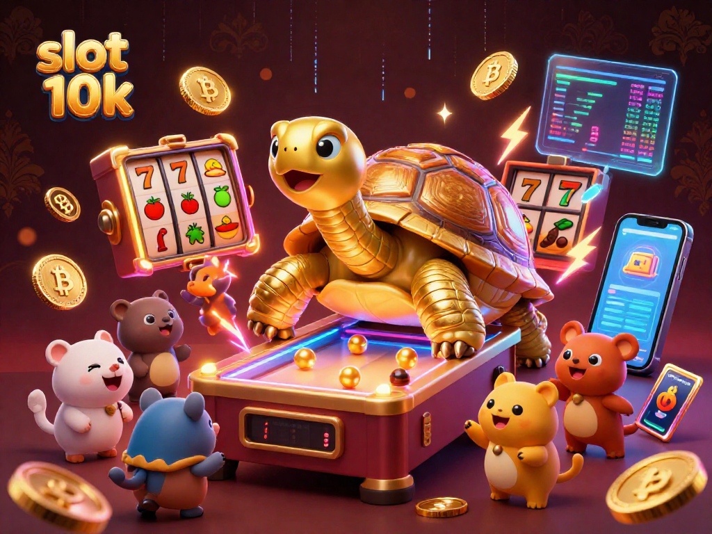 Experience slot 10k gameplay with vibrant jackpot graphics and interactive gaming atmosphere.